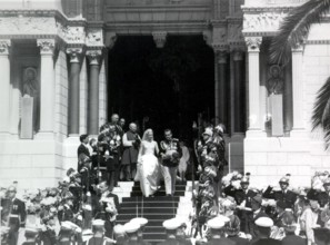 RAINIER III. Prince of Monaco and Grace KELLY, wedding 1956