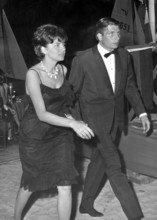 Princess SORAYA and Gunter SACHS in Cannes, 1962