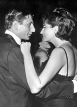 Princess SORAYA and Gunter SACHS dancing in Cannes, 1962
