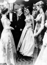 Queen ELIZABETH II and Gina LOLLOBRIGIDA, 1955