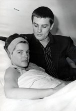 Alain DELON at Romy SCHNEIDER's bedside