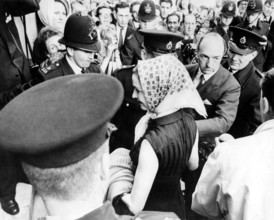 John PROFUMO and Valerie HOBSON under police protection, London 1963