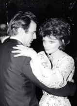 Maximilian SCHELL and Uschi GLAS, Filmball Munich 1971