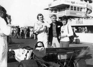Dieter QUESTER, Joachim FUCHSBERGER and Uschi GLAS, Rome 1971
