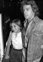 Ryan O'NEAL with his daughter Tatum in New York, 1976