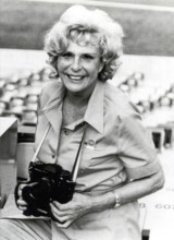 Leni RIEFENSTAHL with camera, 1972