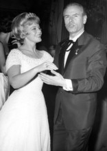 Maria SCHELL and OW FISCHER, film ball 1961