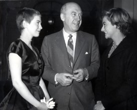 Otto PREMINGER with Jean SEBERG and Francoise SAGAN