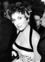 Gina LOLLOBRIGIDA at the Italian Film Festival in Tivoli, 1954