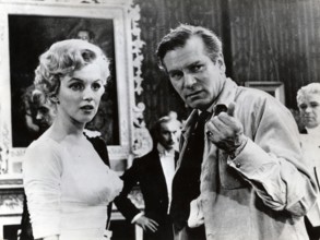 Marilyn MONROE and Sir Laurence OLIVIER filming