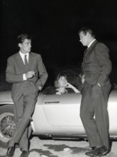 Alain DELON, Annie GIRARDOT and Renato SALVATORI in 1962