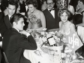 Romy SCHNEIDER and Alain DELON, Film Ball 1959