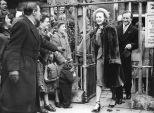 Wedding of David NIVEN and Hjordis TERSMEDEN, 1948