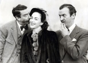 Michael TRUBSHAWE, Hjordis TERSMEDEN and David NIVEN, 1950