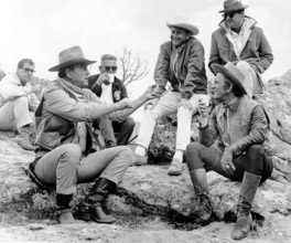 John WAYNE and Kirk DOUGLAS in 'The Mighty Ones', 1966