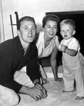 Kirk DOUGLAS with wife Anne BUYDENS and son Peter Vincent 1957