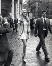 Brigitte BARDOT in a mini dress, 1969