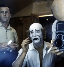Curd JÜRGENS as a clown in 'The Blue Angel'