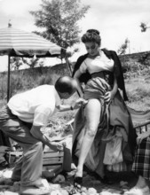 Sophia LOREN filming 'The Beautiful Müllerin', 1955