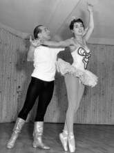 Vera Chekhova during ballet training