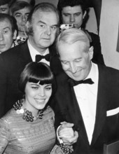 Mireille MATHIEU and Maurice CHEVALIER at the Triumph Awards, 1968