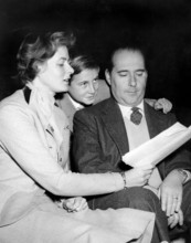 Ingrid BERGMAN, Roberto ROSSELLINI and his son 1954