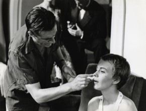 Jean SEBERG filming "Bonjour tristesse" in 1958