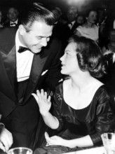 Joachim FUCHSBERGER and Romy SCHNEIDER, Filmball Frankfurt 1956