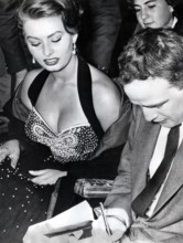 Sophia LOREN and Marlon BRANDO, Venice Film Festival 1954