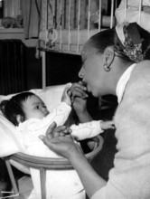 Josephine visits the infant home