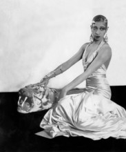 Josephine BAKER on tiger skin