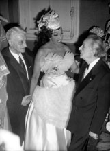 Josephine BAKER after a performance