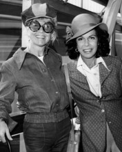 Doris DAY and Jacqueline SUSANN at London Heathrow, 1973