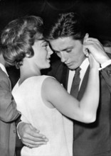 Romy SCHNEIDER and Alain DELON dancing