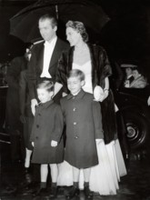 James STEWART with wife and sons