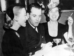 Henry FONDA with his wife Frances at the Stork Club, 1949