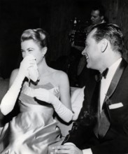 Grace KELLY and William HOLDEN at a party