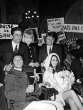 After the wedding of Corinne CLERY and Hubert WAYAFFE, 1968