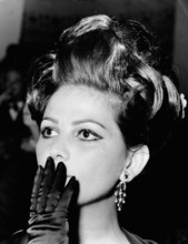 Claudia CARDINALE, portrait with updo, Rome 1963