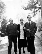 Ingmar BERGMAN, Liv ULLMANN and David CARRADINE, Munich 1976