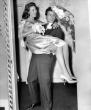 Wedding: Horst BUCHHOLZ with his wife Myriam BRU, 1958