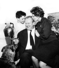 Gert FRÖBE with wife Tatjana IWANOW and son Alexei, Munich 1961
