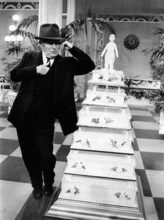 Charlie CHAPLIN and birthday cake, London 1966