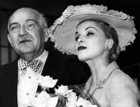 Fritz LANG and Debra PAGET