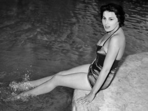 Silvana MANGANO at the pool