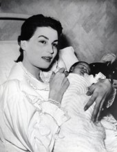 Silvana MANGANO and newborn son Federico