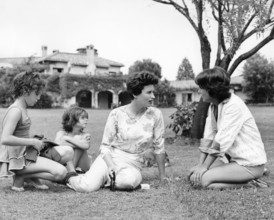 Silvana MANGANO with children Veronica and Raffaela