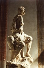 The Church Santa Maria Gloriosa dei Frari in Venice: statue of St John the Baptist.