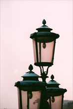 Street lamp at dusk, in Venice