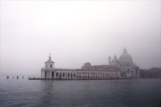 Santa Maria della Salute church, in Venice and Punta della Dogana